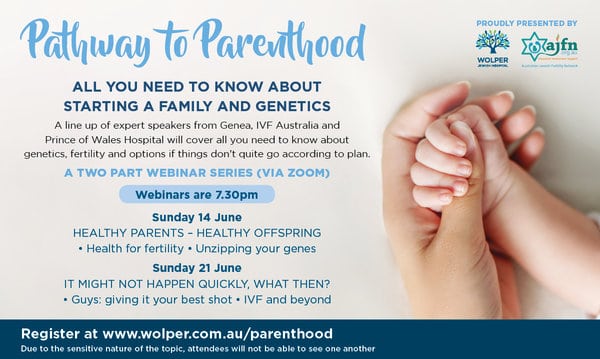 Pathway to Parenthood-two part webinar series